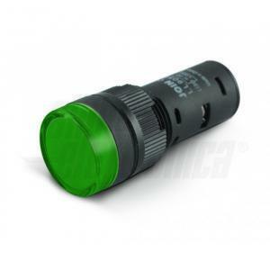 Indicatore led da pannello 12v verde