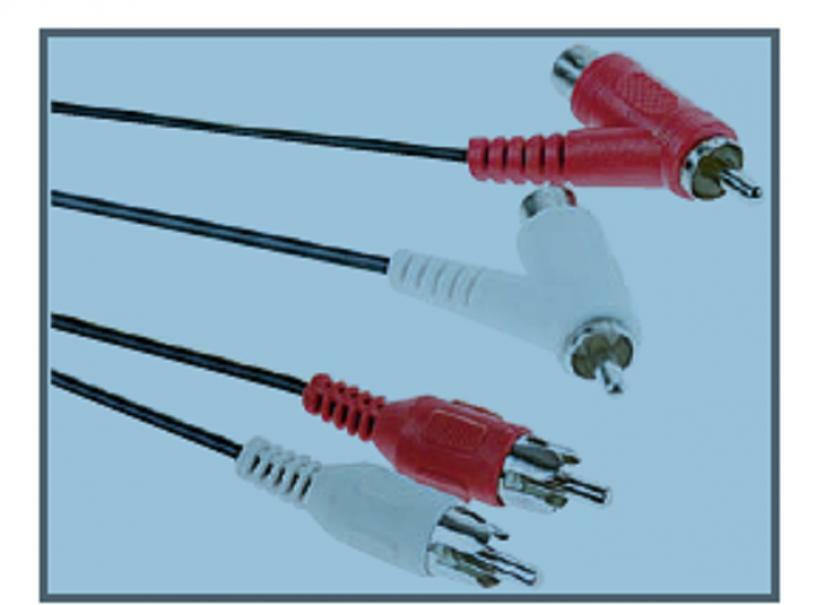 life electronics cavo audio 2 spine rca - 2 spine rca 90° passanti - foto 1