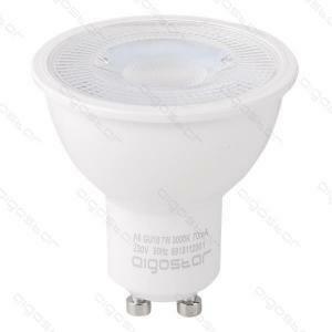 Lampada led dicroica 7w cob gu10 3000k luce calda