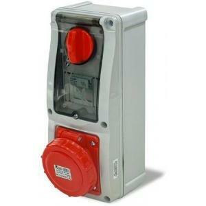 Presa fissa interbloccata da parete 3p+n+t 32a 400v ip67