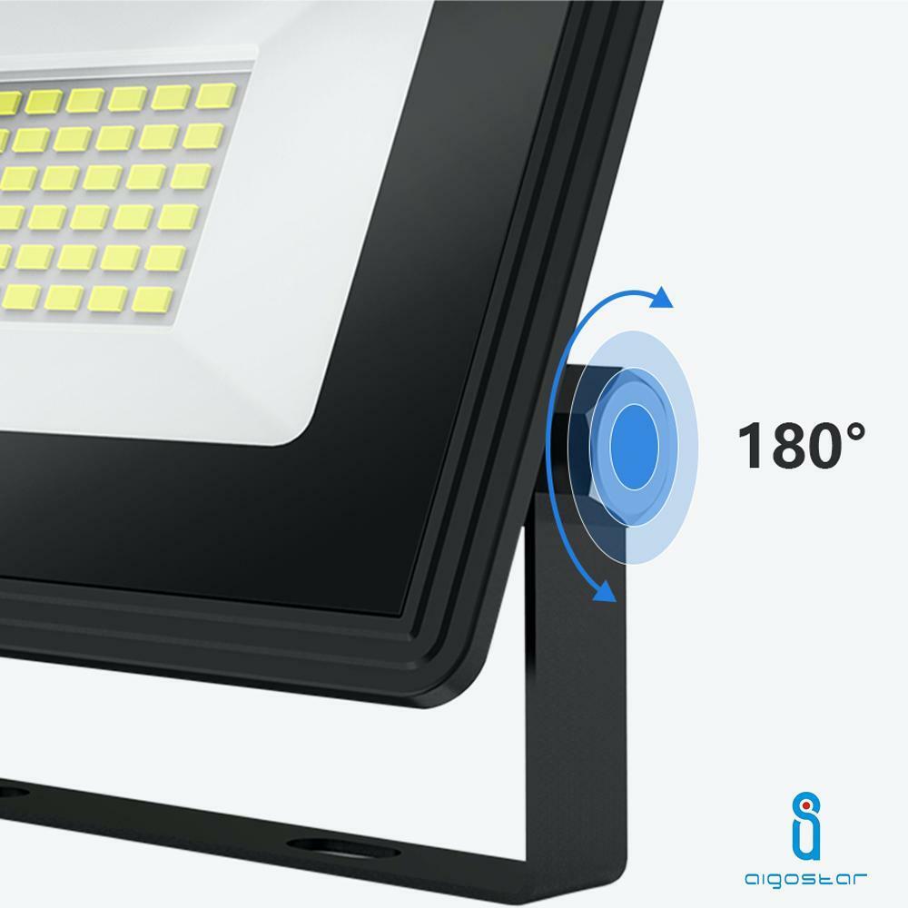 aigostar proiettore slim led 20w 6400k luce fredda ip65 - foto 2