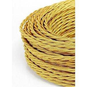 Cavo treccia raion 3x2.5mm oro