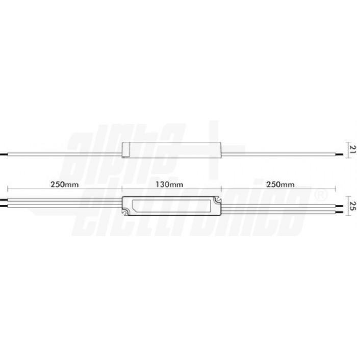 alpha elettronica alimentatore per led a tensione costante 18w - 12vdc - foto 2