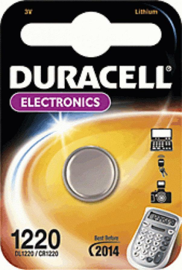 duracell batteria bottone litio 3v duracell 1220 - foto 1