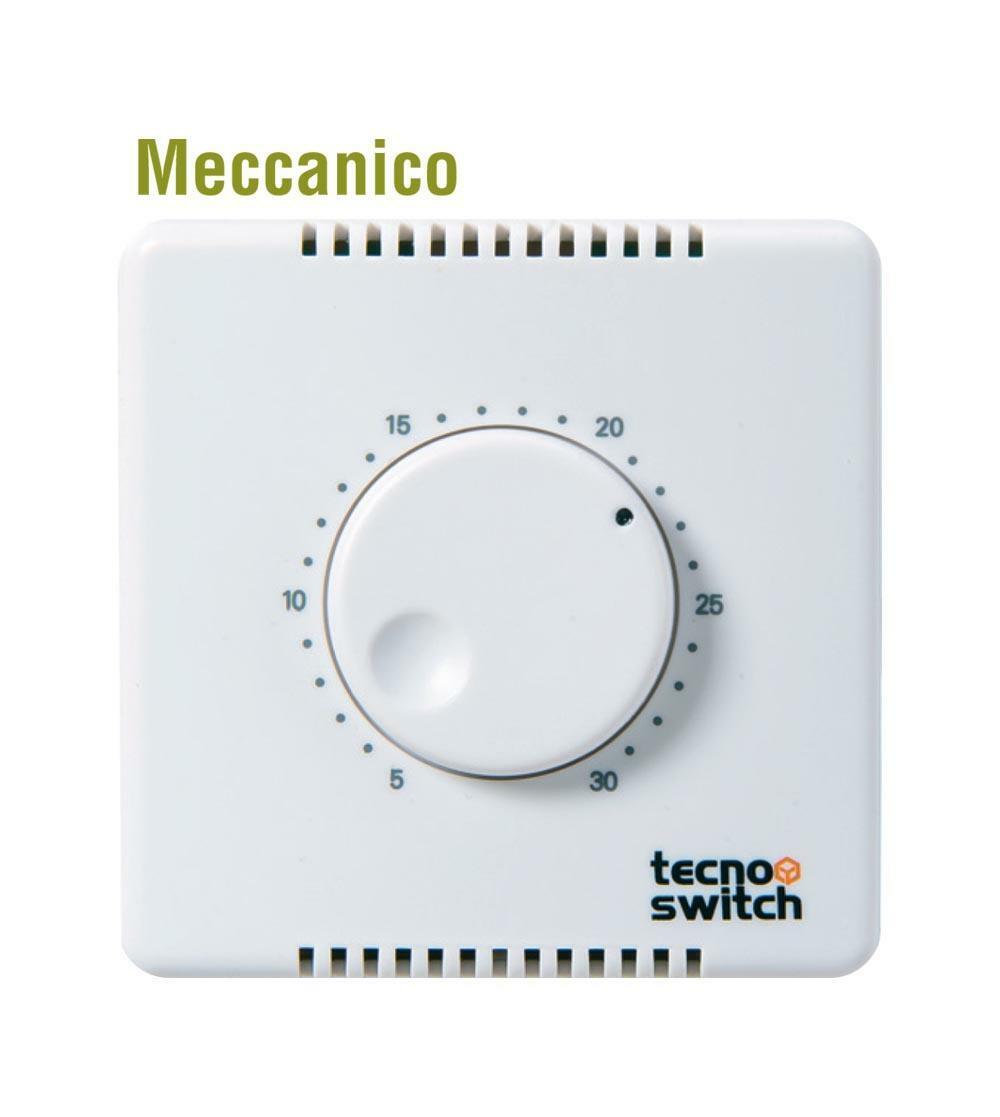 tecnoswitch termostato ambiente 230v da parete bianco - foto 1