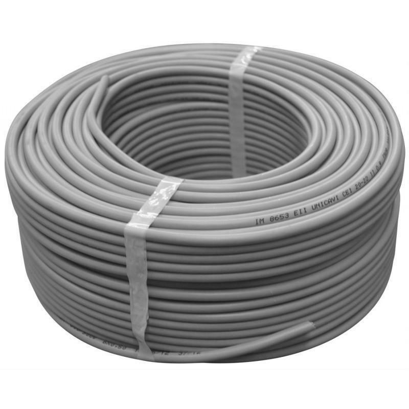 icel cavo elettrico antifiamma  fg16or16 grigio 2x6mm, matassa da100 mt - foto 2