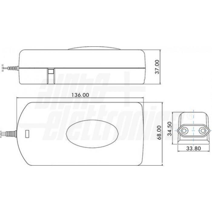 propart alimentatore 36w - uscita regolabile 5-24vdc 3000ma - foto 2