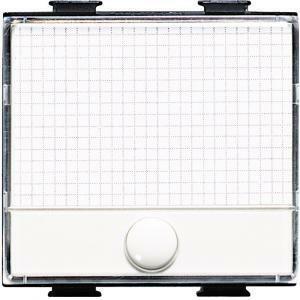 Pulsante portanome illuminabile 10a 2moduli serie matix