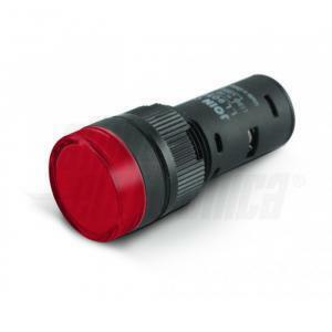 Indicatore led da pannello - 230v - rosso