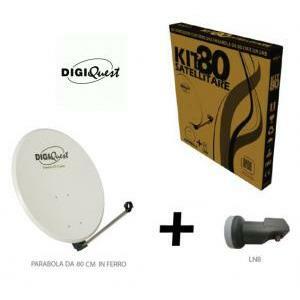 Kit parabola 80cm + illuminatore singolo digiquest