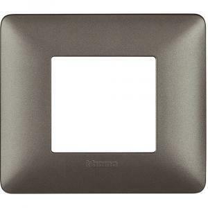 Placca 2 moduli iron serie matix