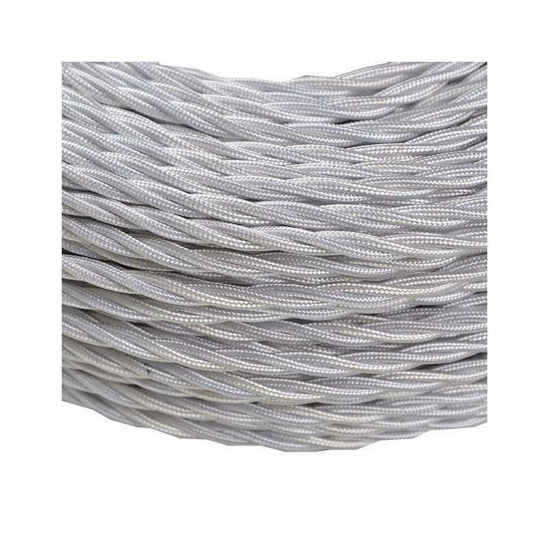 elettrosolutions cavo treccia raion 2x0.50mm bianco - foto 1