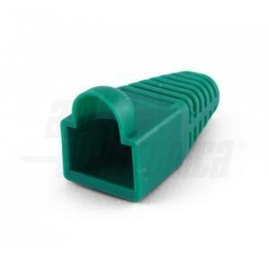 Copriconnettore per spina rj45 ø6,5mm verde