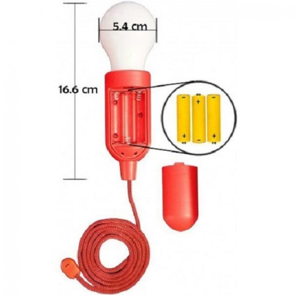 velamp lampada led con cordicino rossa - foto 2