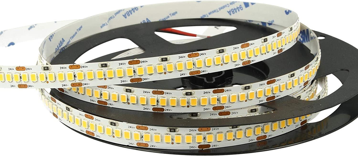 fsl striscia led 2835 5mt 24v ip20 12w/m 120led/m 3000 k - foto 1